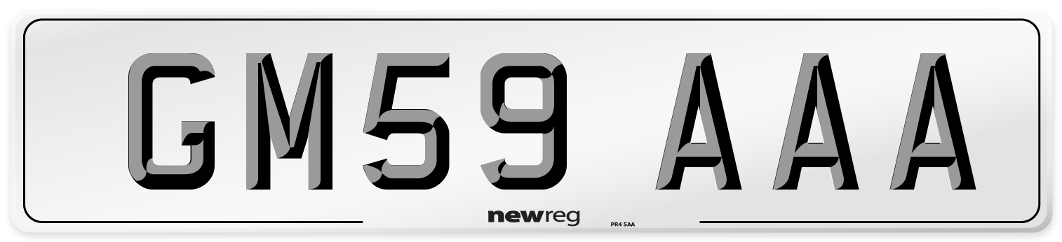 GM59 AAA Number Plate from New Reg